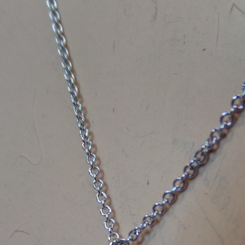 Nadri Silver Tone Cubic Zirconia & Opal Necklace $88 New With Tags Multi Strand - Picture 5 of 12